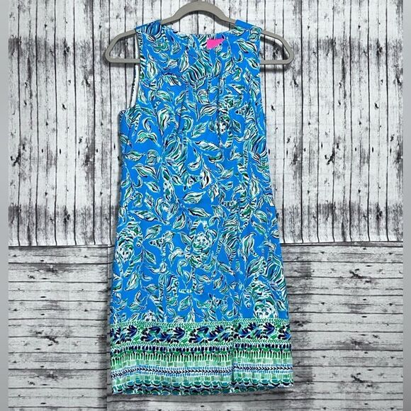 Lilly Pulitzer Mila Stretch Shift Dress Outta Line - Picture 1 of 8